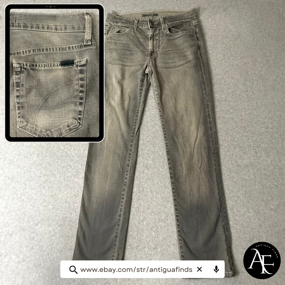 Joe's Jeans Straight Narrow Grey Denim Jeans W31 Made in USA